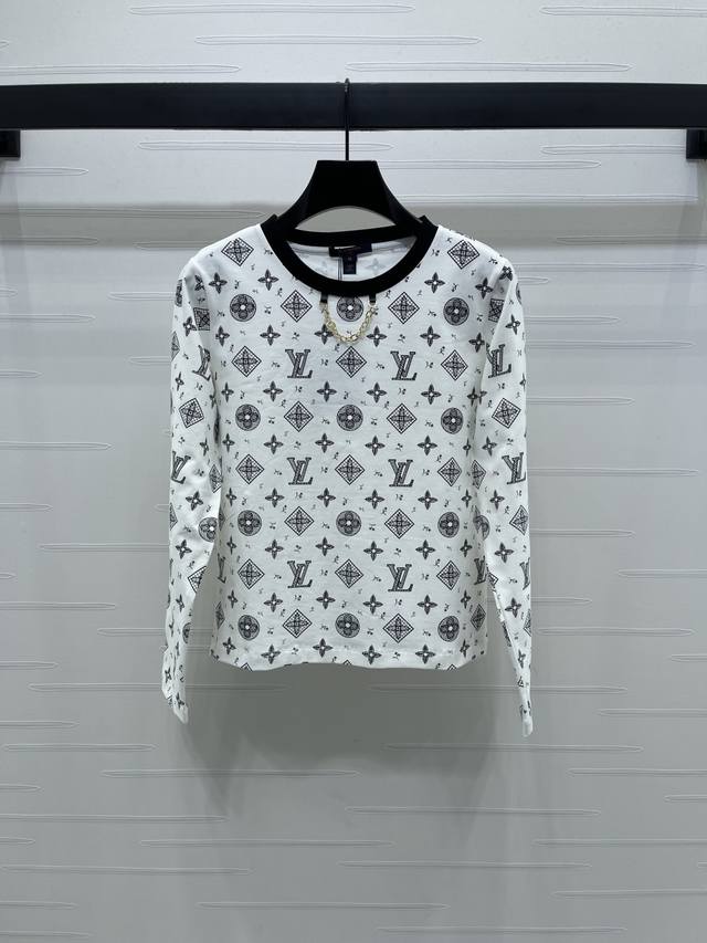 New, original, high-quality Louis Vui*Ton 2025 Early Fall collection! Crew-neck