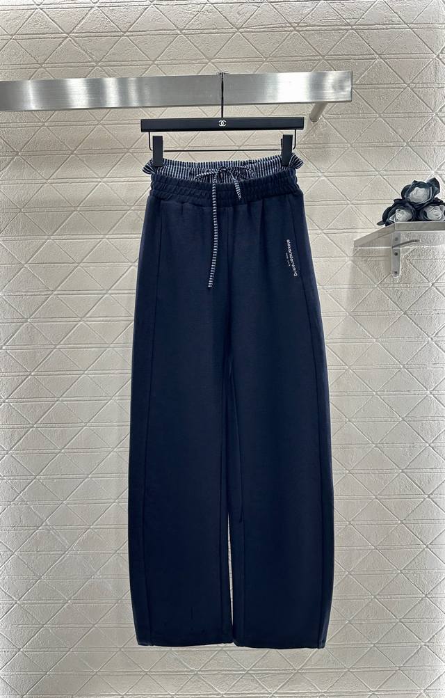 Alexander Wan*2025 new arrivals: color-blocked casual wide-leg trousers. Made fr