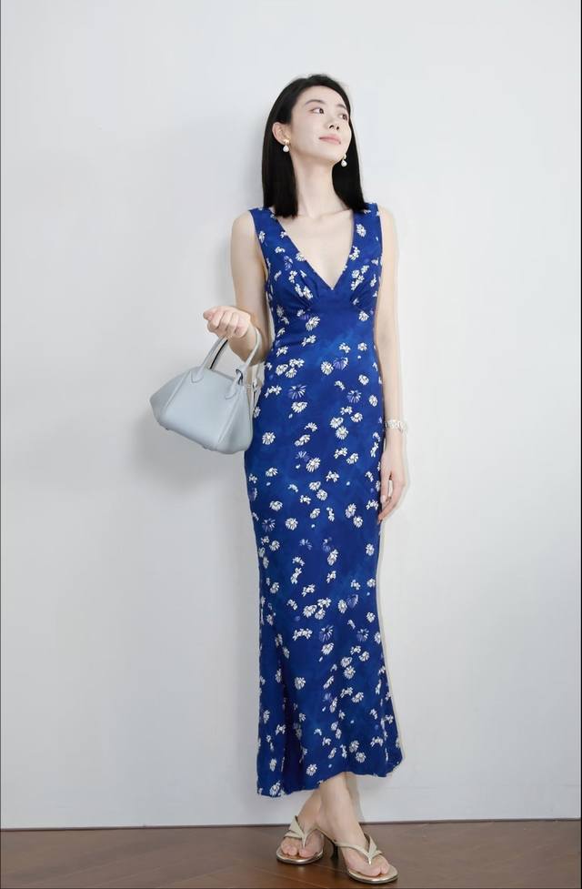 High-end hot-selling items shipped in large quantities. Retro French floral dres