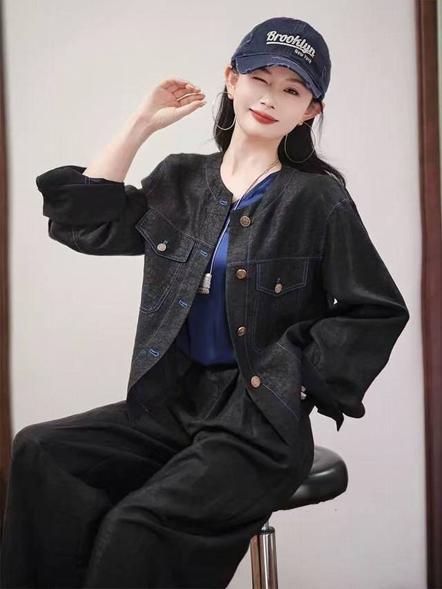 Heavy 100% rayon Xiangyunsha suit! High version! Intangible heritage line: Seatt