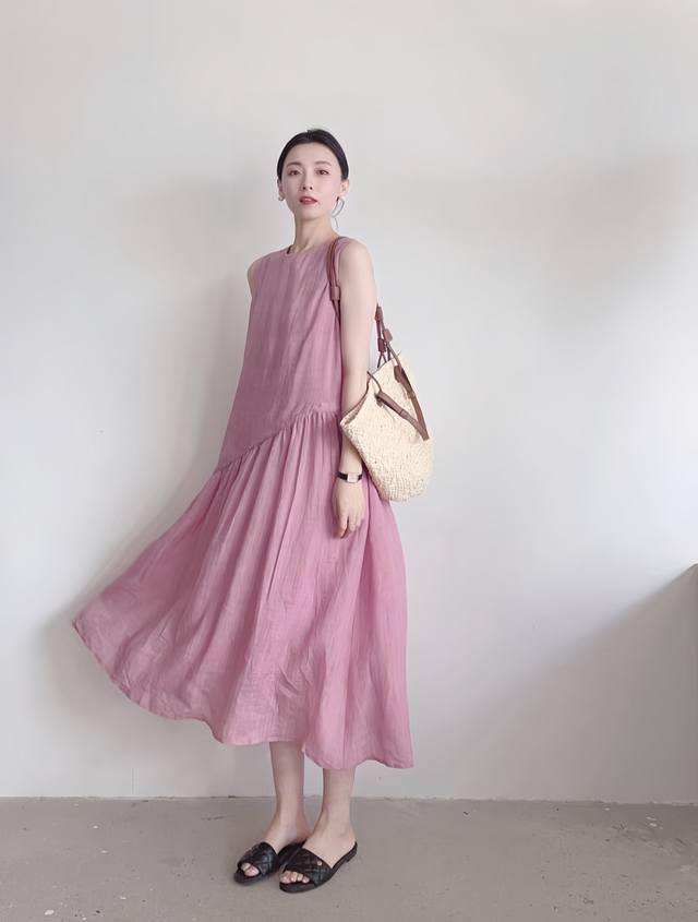 High-end goods main push high-end lazy vest long skirt love laziness and textur