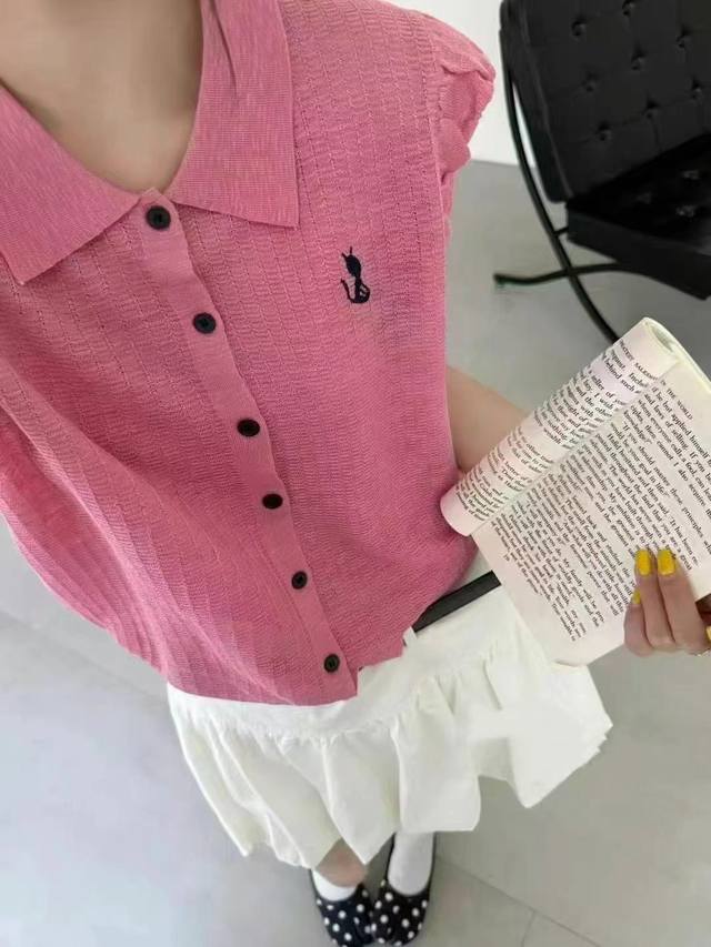 Xiaoxiang style autumn lapel sleeveless knitted thin style versatile fashion si