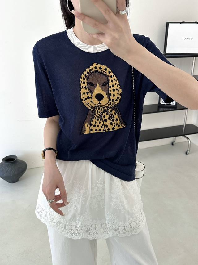 New Korean style loose slimming versatile casual short-sleeved T-shirt cartoon