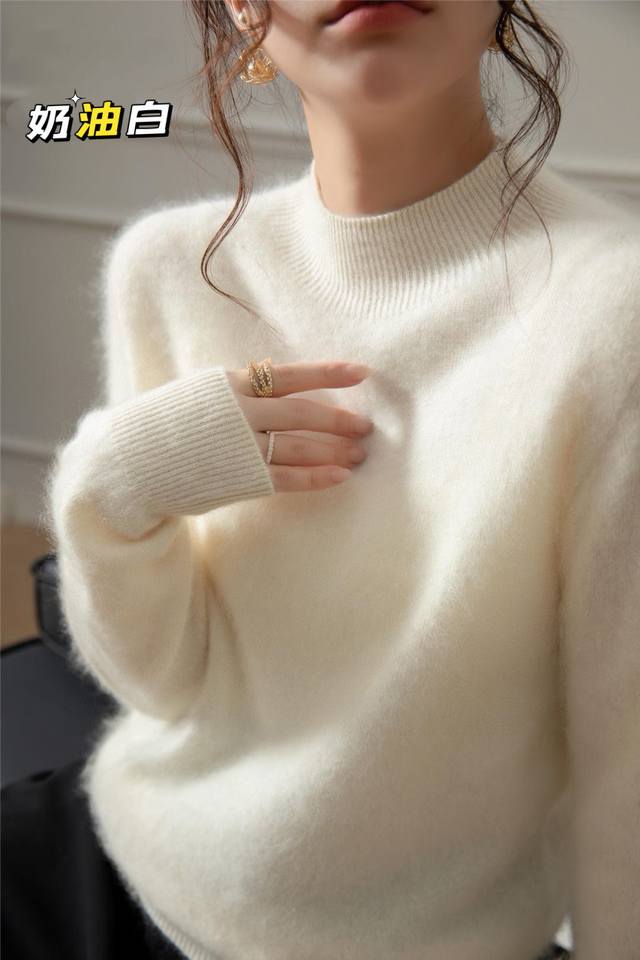 New arrival~ Cashmere brushed half turtleneck DDD