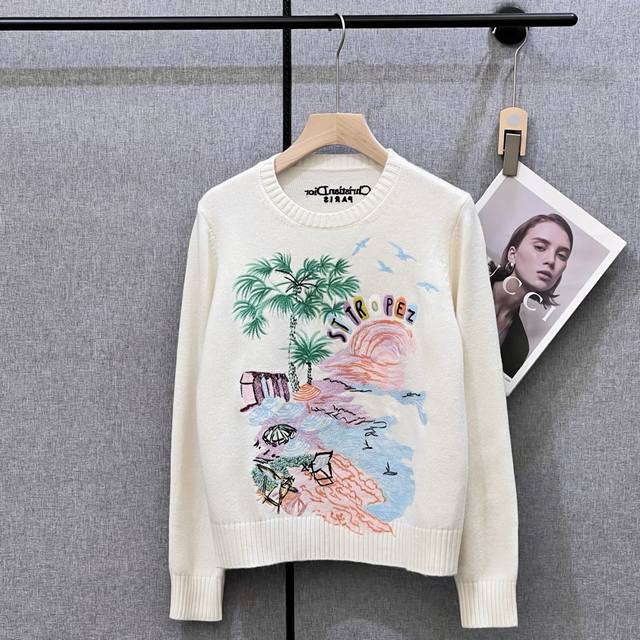 Dior#S autumn and winter new official website embroidery series Sml wool DDD