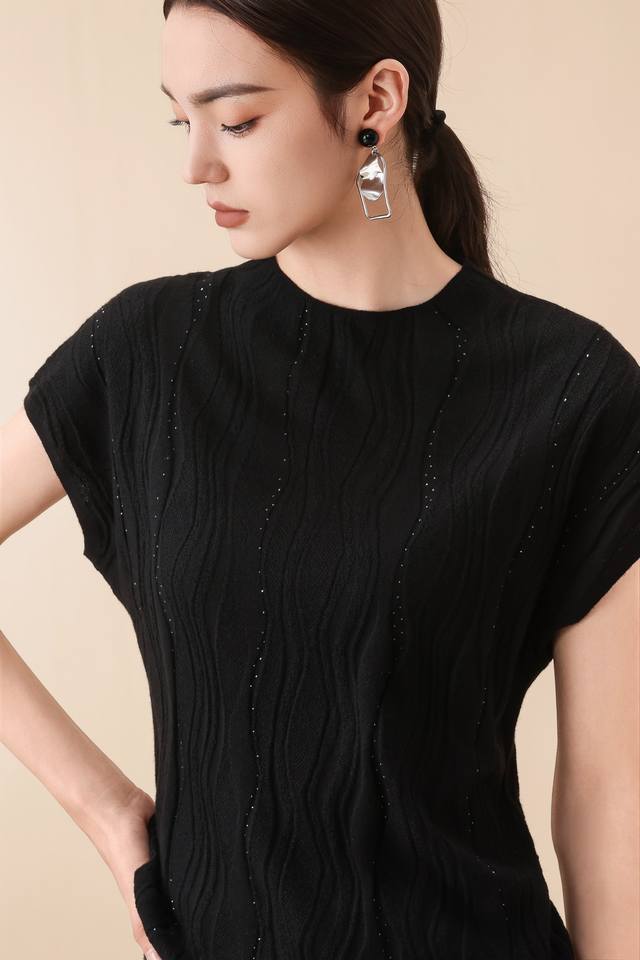 Autumn new 30 wool pattern short sleeve M-Xl DDD