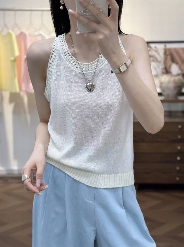 Hollow hook flower linen ice silk sweater European station new European goods sl