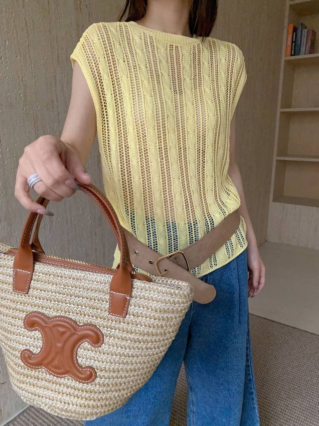 European-style stylish pullover sweater, thin hollow, fashionable and versatile