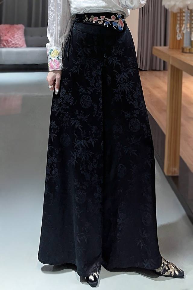 New arrival! New and fashionable Chinese style rayon jacquard plum and bamboo e