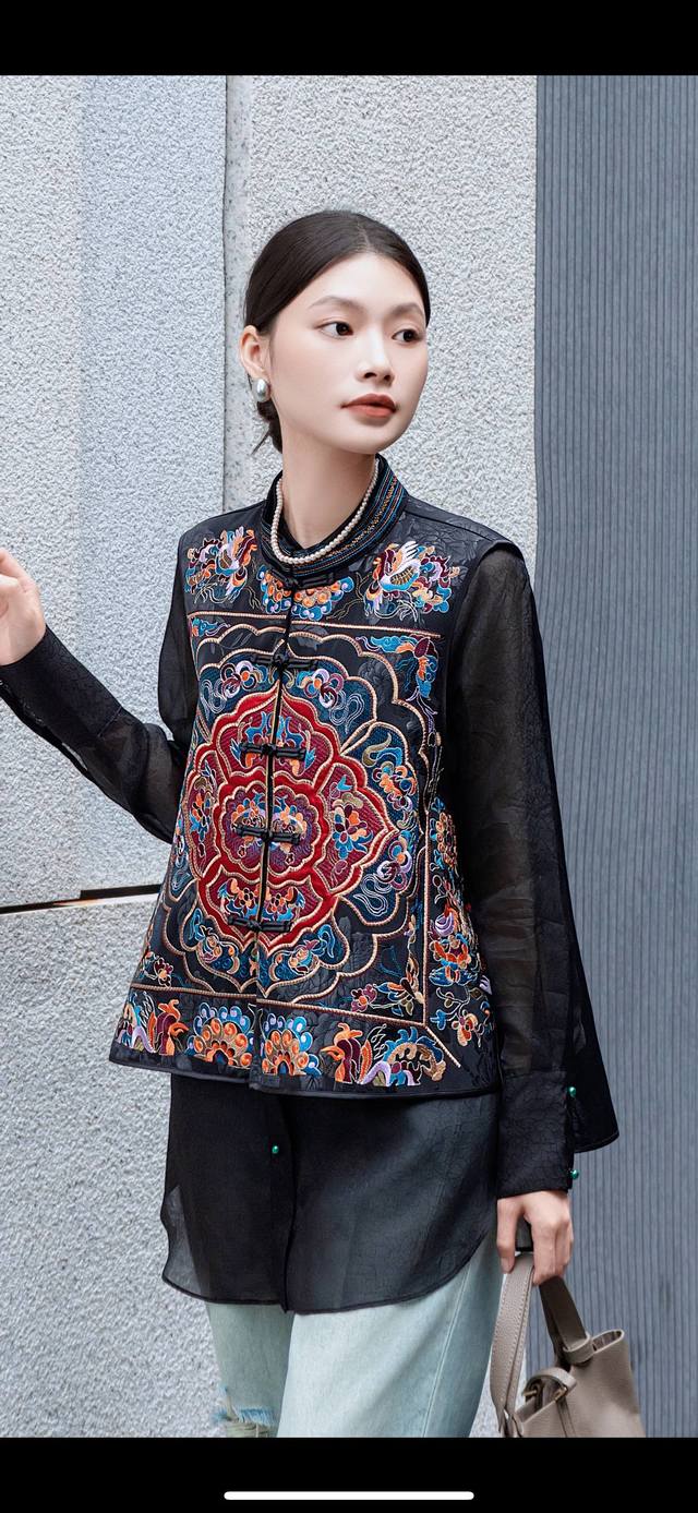 Heavy duty embroidered vest in stock S-Xxl DDD