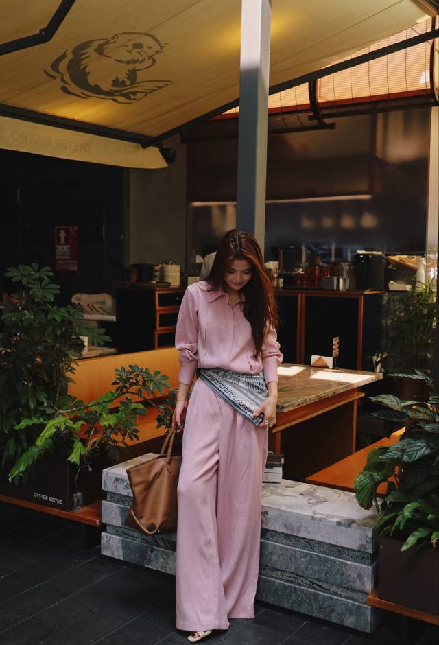 Exclusive original promotion of old money style lazy and loose linen trousers t