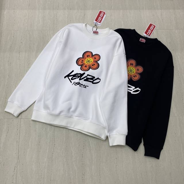 New arrival Actual photos of Ken's new printed round neck sweatshirt; Made of s