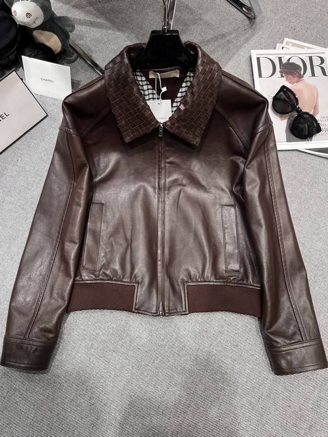 Bv 2025 early autumn new lambskin leather jacket, on sale on the official websit