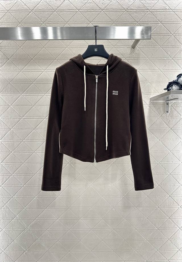 Miumi*2025 new arrivals: hooded jacket and trousers set. Customized with importe