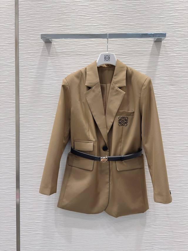 Loe W*E2025Fw new style simple and elegant suit jacket, very high-end imported t