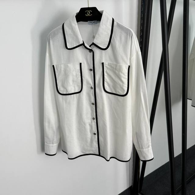 Style No. 20255151 Chane* new button-down chest double pocket contrasting hem l