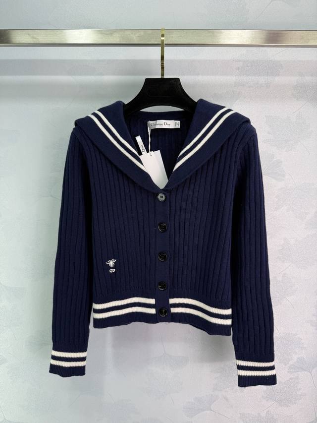 Dio *2025 Fall/Winter new style, contrasting color, shawl collar, long-sleeved c
