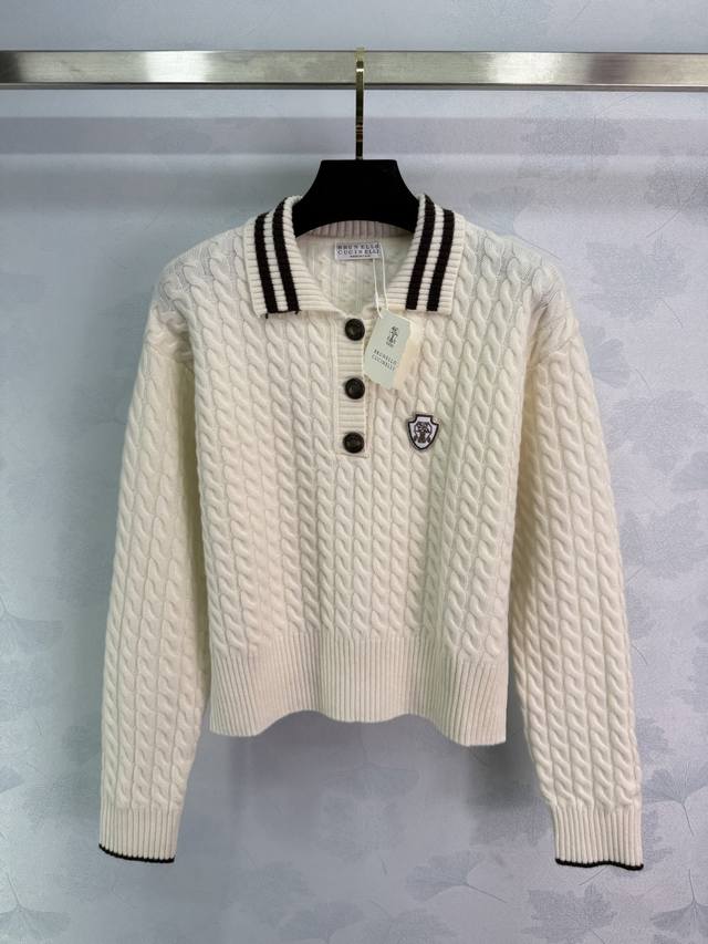 Bc*25 New Fall/Winter Tennis Capsule Collection: Logo-embellished cashmere polo