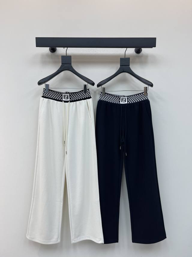 Fend*25 New Early Autumn Drawstring Wide-Leg Trousers Custom Made Yb Imported Ny