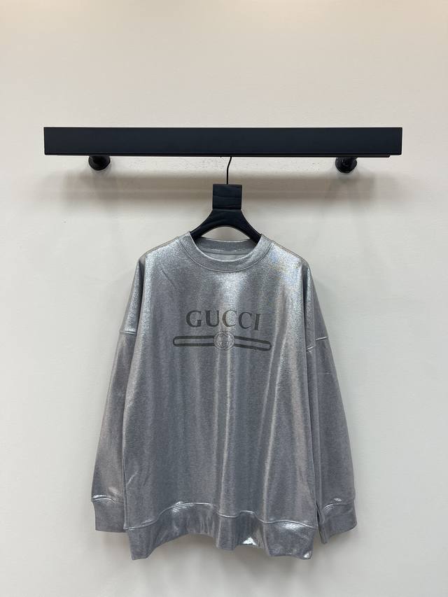 Gucc*25 New early fall heavy-print sweatshirt custom-made by Yb. Made of 100% co