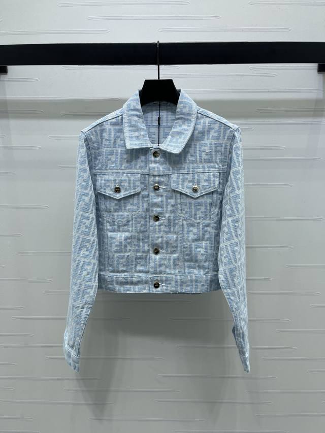 New, original, high-quality Fend* 2025 Early Fall collection! Jacquard lapel de