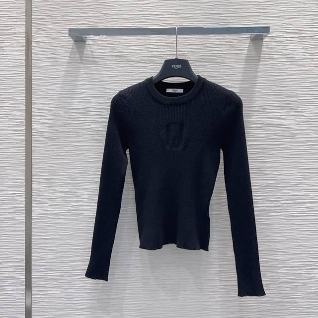 Fend* 2025Fw new high-stretch classic sweater, 100% wool, with a soft and delica