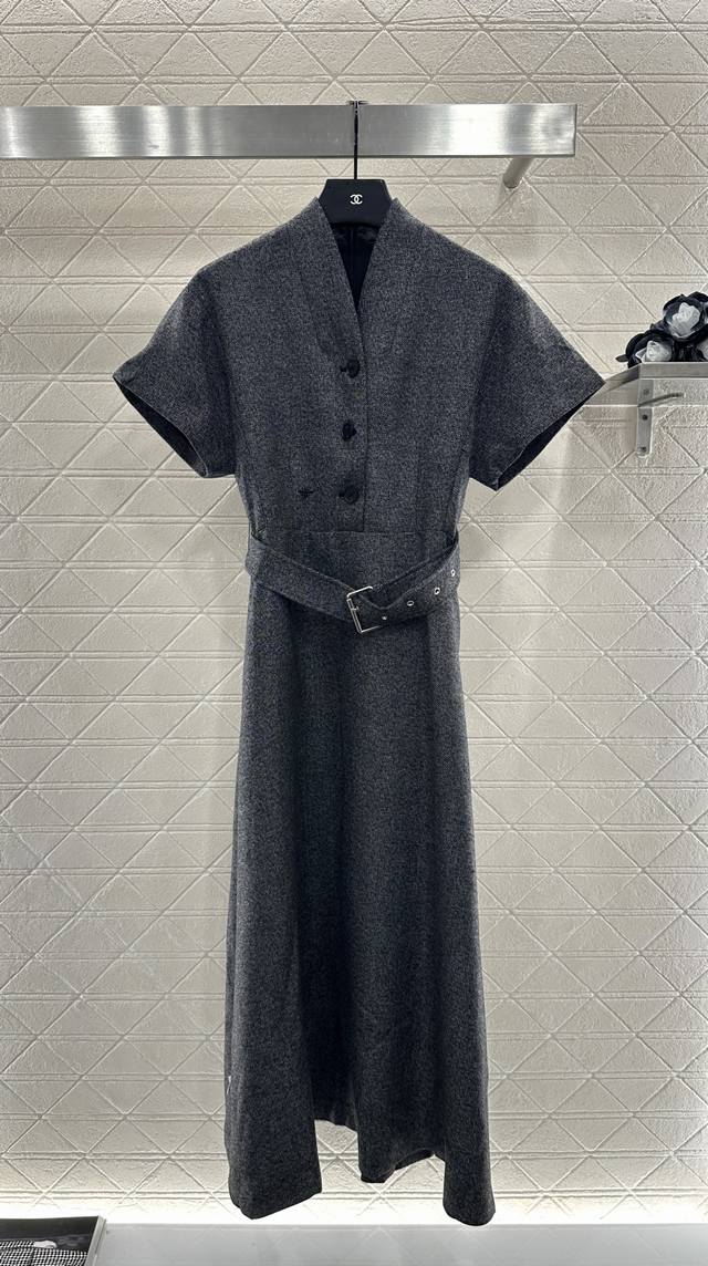 Dio*2025 New Arrivals: Belt-Shaped Dress. Custom-made Yb imitation wool material