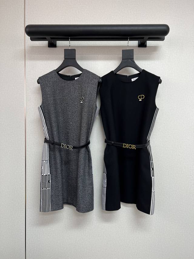 High-quality Dio* 25Ss new autumn and winter sleeveless dress, high-quality fab