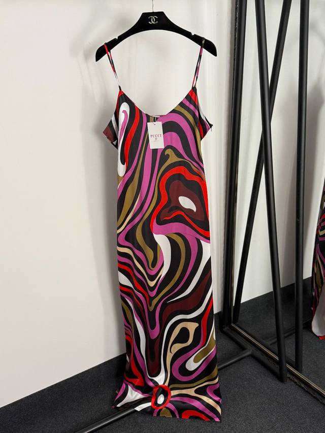 Style No. 20255110 Pucc* New irregular color matching print elegant suspender d