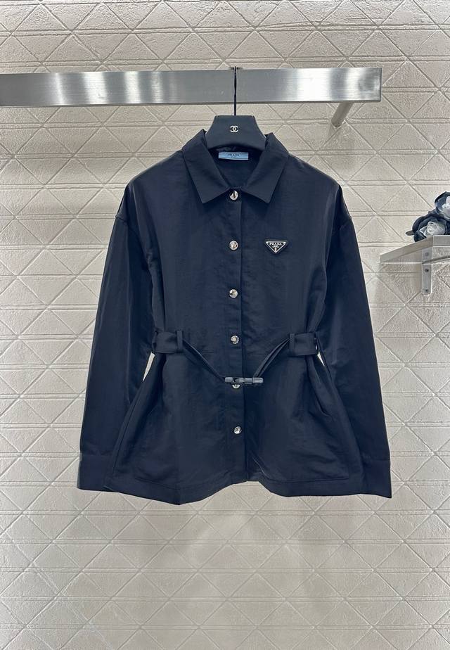 Prad* 2025 New Arrivals: Belt, Stylish Shirt and Jacket. Made from imported Yb n