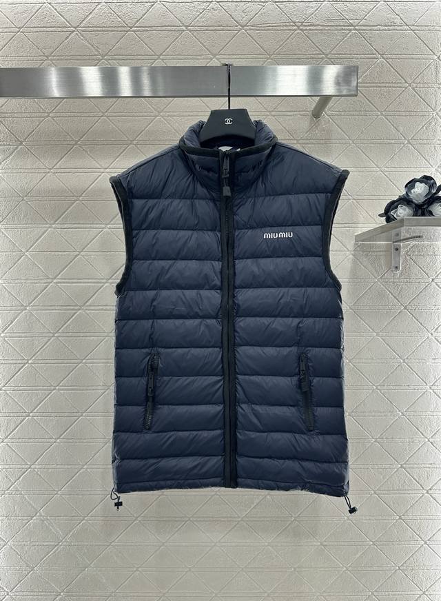 Miumi*2025 New Arrival: Stand-up Collar Padded Vest. Custom Yb windproof and wat