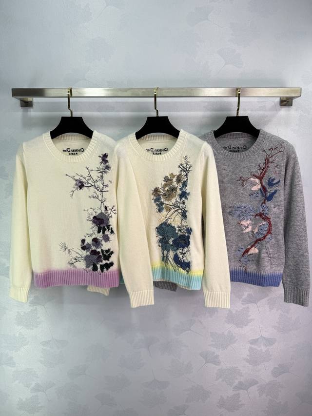 Dio* 2025 Early Fall New Embroidered New Chinese Style Pullover Sweater! Custom