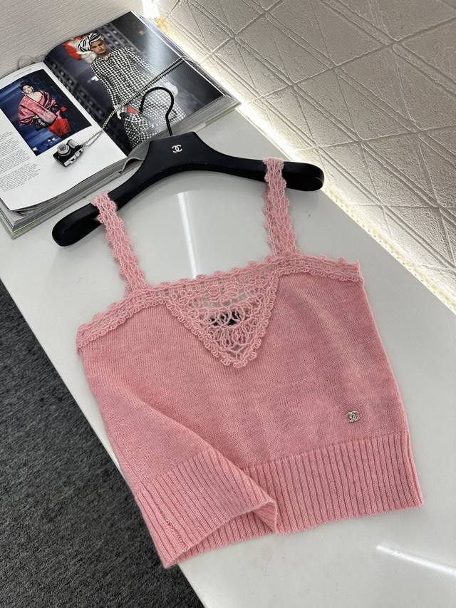 Chane*2025 New Arrivals: Hollow Crochet Knit Vest. Custom-woven from Yb wool yar