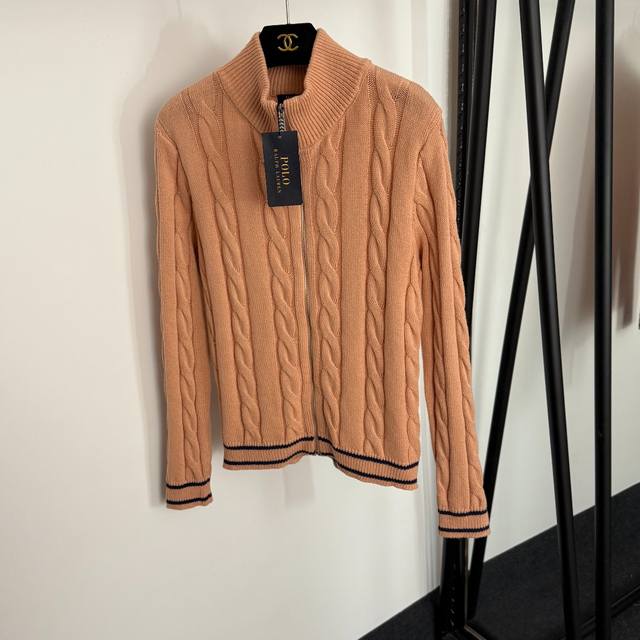 Style No. 20254480 Polo Ralph Lauren new stand-up collar long-sleeved cable kni