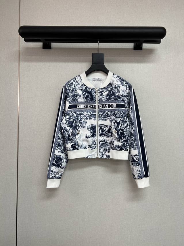High quality Dio*2025 autumn and winter new baseball jacket small jacket jungle