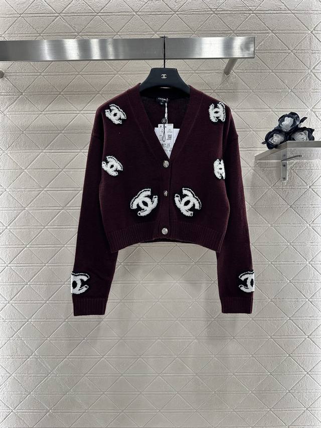 Chane* New arrival for 2025: Double C Knit Cardigan. Custom-made with Yb cotton