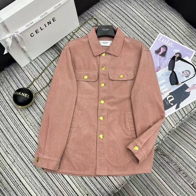 Highly recommend Celin*'s 25th Early Fall new style, lotus pink, retro pocket l