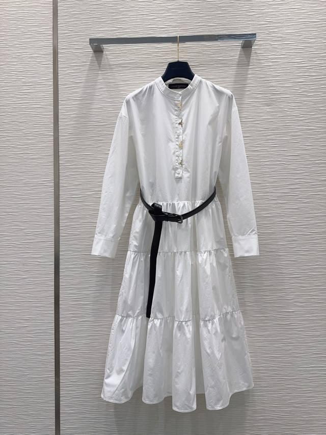 Louis Vuitto* 2025Fw new shirt dress with understated luxury, three-dimensional