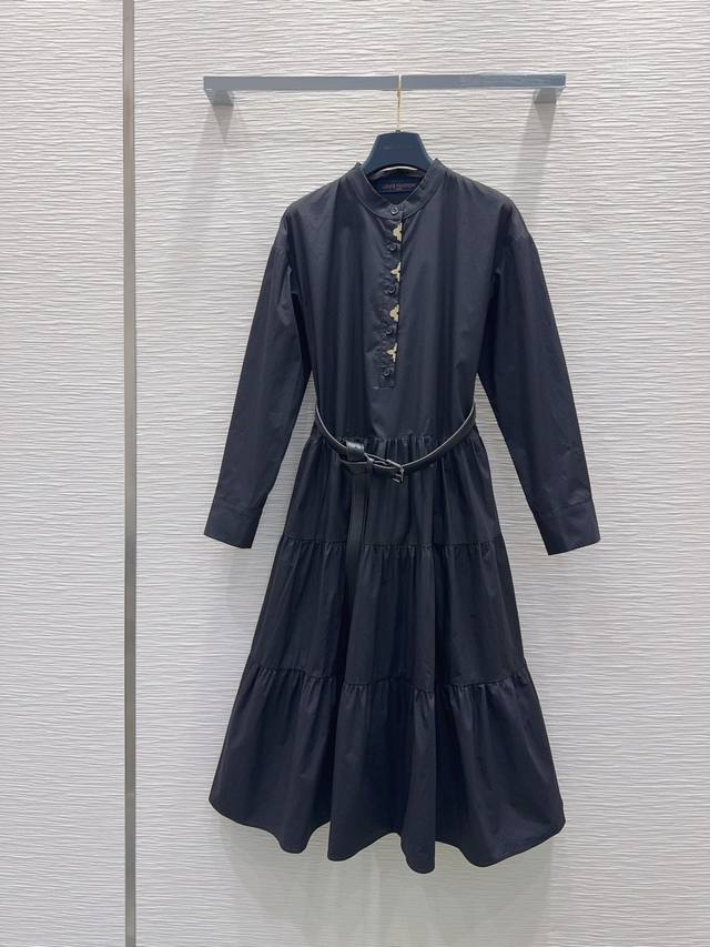 Louis Vuitto* 2025Fw new shirt dress, understated luxury, three-dimensional tail
