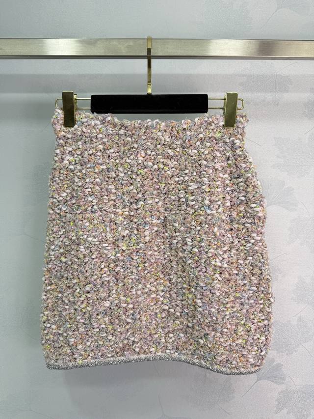 Chane* New 2025 knitted cardigan dress and skirt set, custom-woven from YB cotto