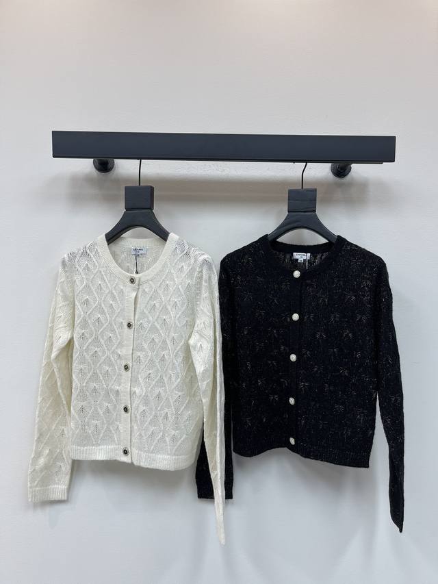 Chane*25 New Early Fall Diamond-Pattern Round-Neck Knit Long-Sleeved Cardigan! C