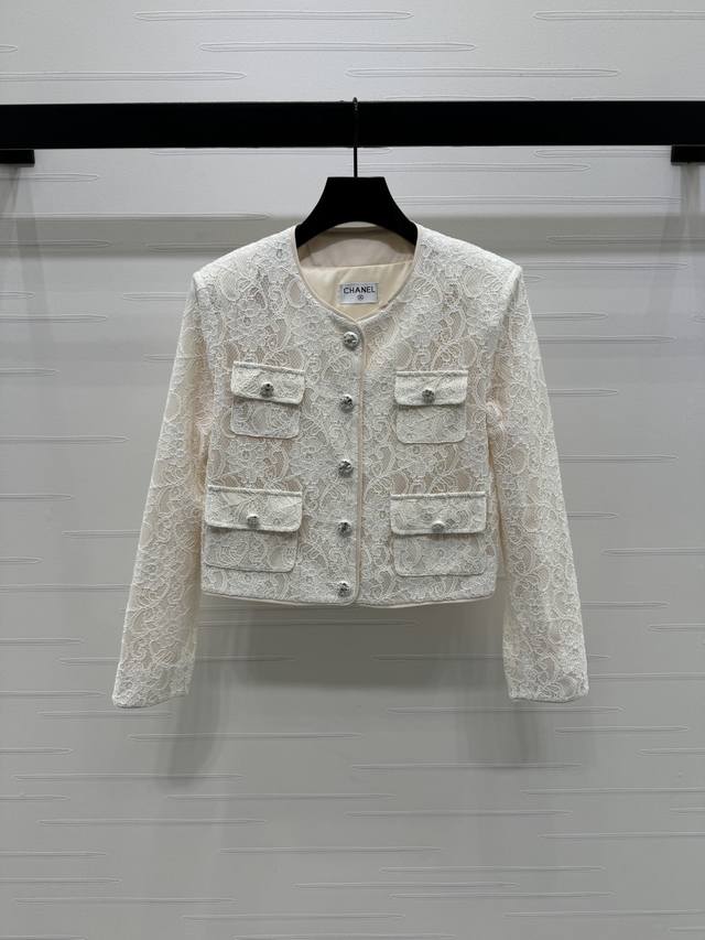 New, original, high-quality Chane* 2025 Early Fall collection! Lace dress jacke
