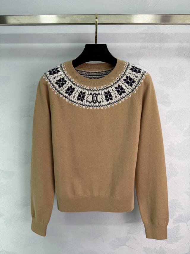 Ce* 2025 Early Fall new heavy-crocheted crew neck pullover sweater! Custom-made