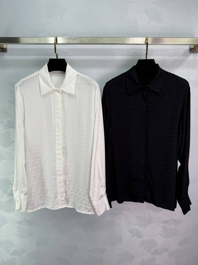 Fe* 2025 Early Fall new dark pattern lapel long-sleeved shirt! Custom-made impor