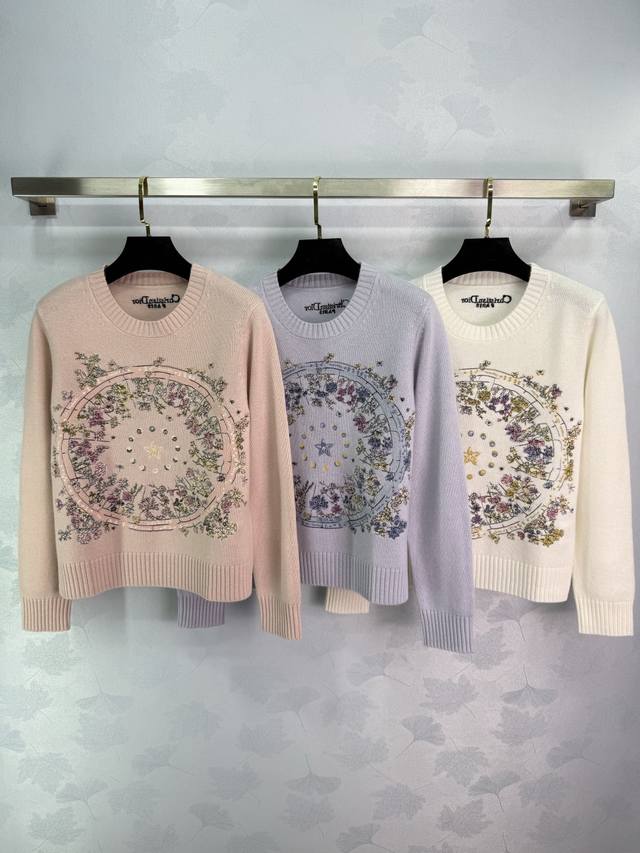 Dio*25 Early Fall Limited Edition Floral Embroidered Cardigan. Exquisite floral