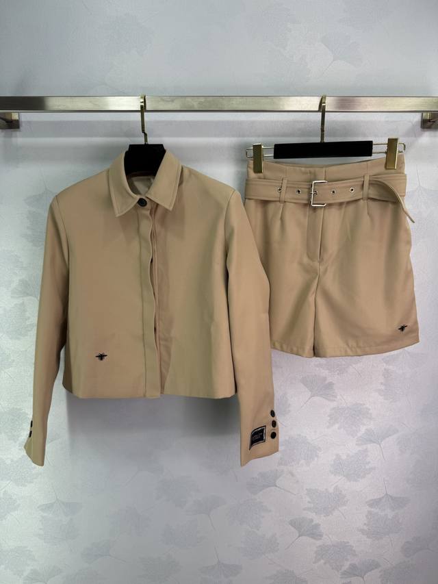 Dio* 2025 Early Fall new lapel long-sleeved jacket and high-waisted shorts set!