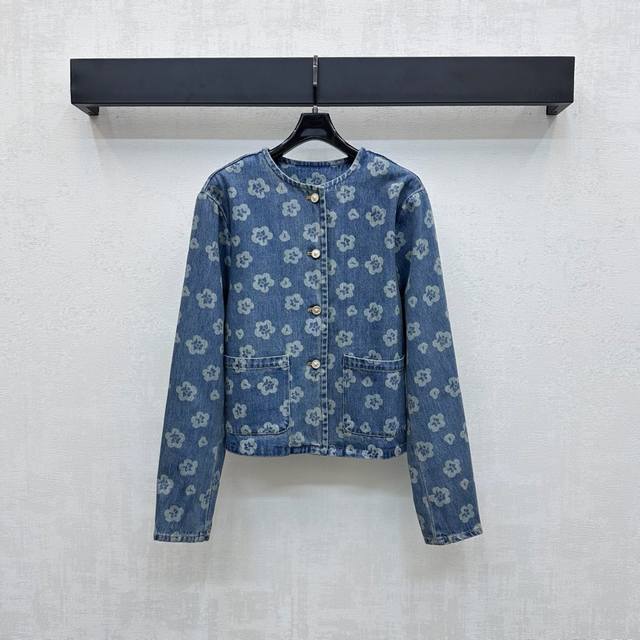 Chane*2025 New Arrival: Custom Printed Denim Jacket. Made of YB twill cotton den