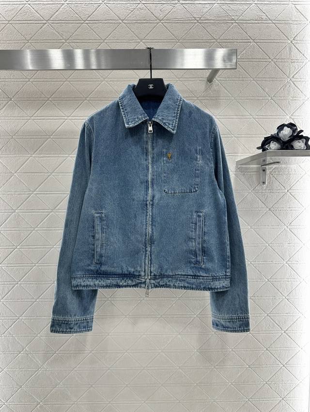 Loew* 2025 New Arrivals: Retro Washed Denim Jacket. Custom Yb twill cotton denim