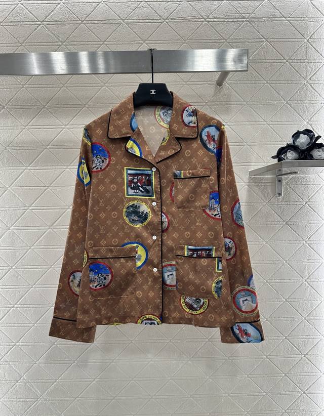 Louis Vuitto* 2025 New Arrivals Active Full-Print Bag and Pajama Set Custom Yb I