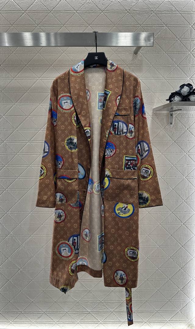Louis Vuitto* 2025 New Arrivals Active Full-Print Long Nightgown Custom Yb Impor